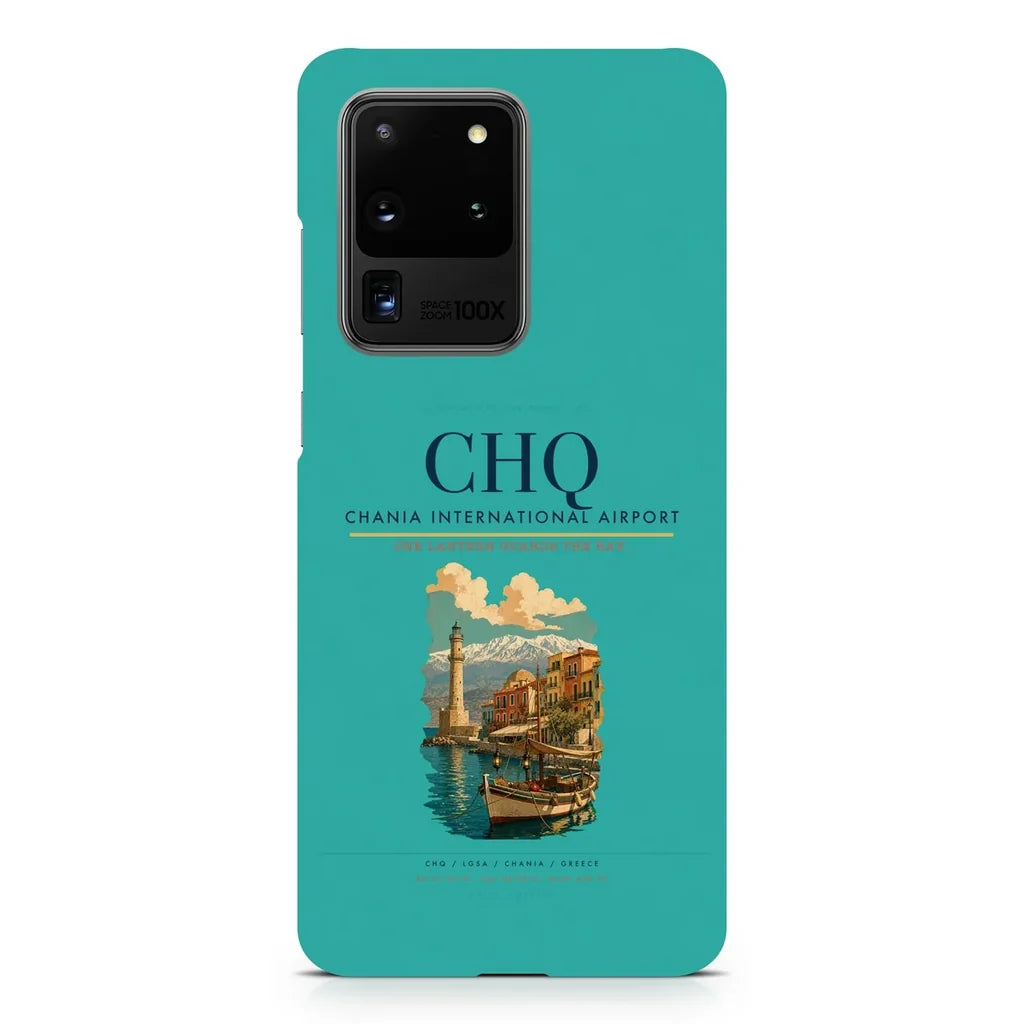 Chania International Airport CHQ design on samsung case - turquoise