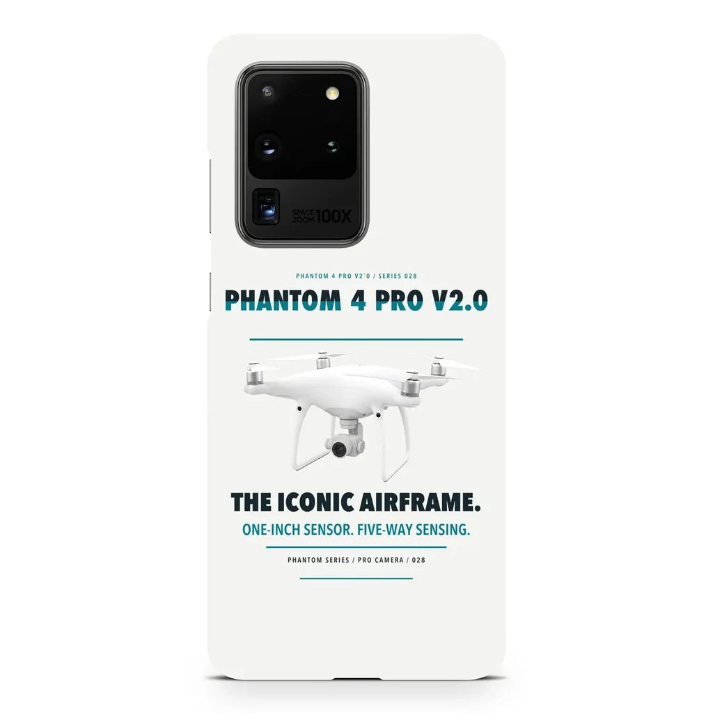 DJI Phantom 4 Pro V2.0 design on samsung case - white