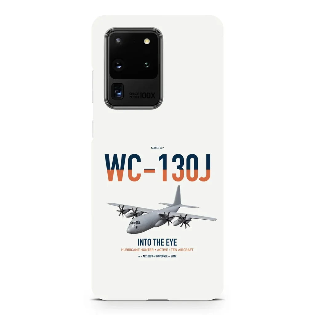 WC-130J Hurricane Hunter design on samsung case - white