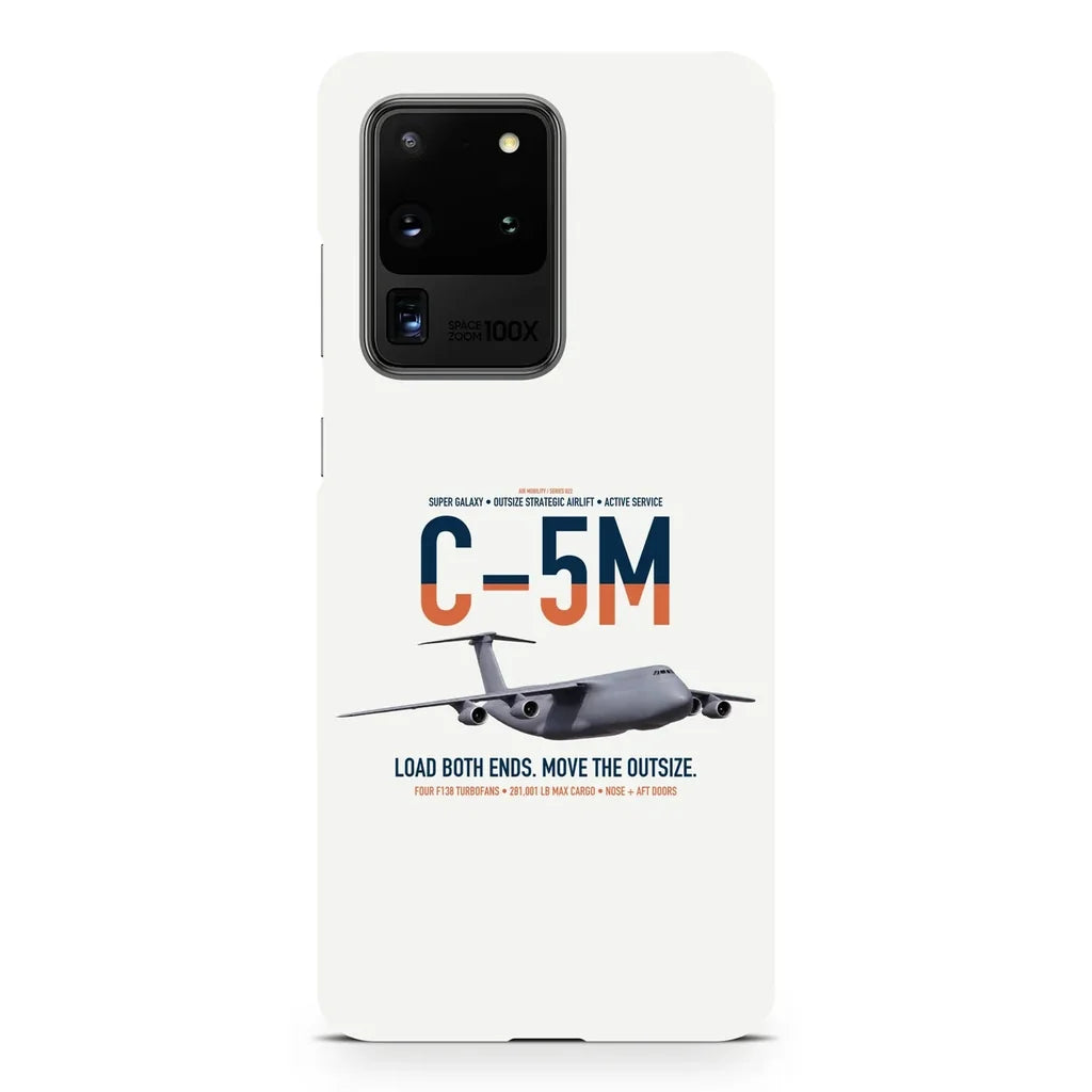 C-5M Super Galaxy design on samsung case - white