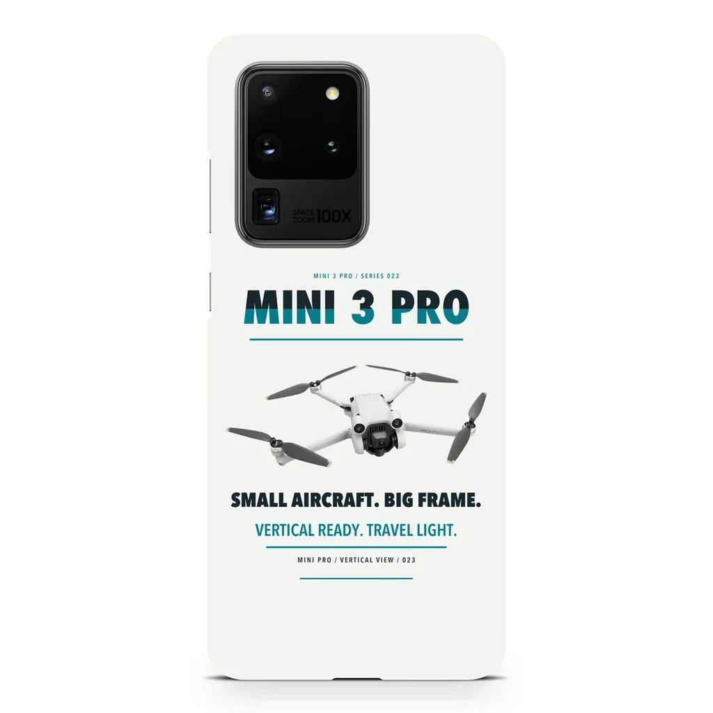 DJI Mini 3 Pro design on samsung case - white
