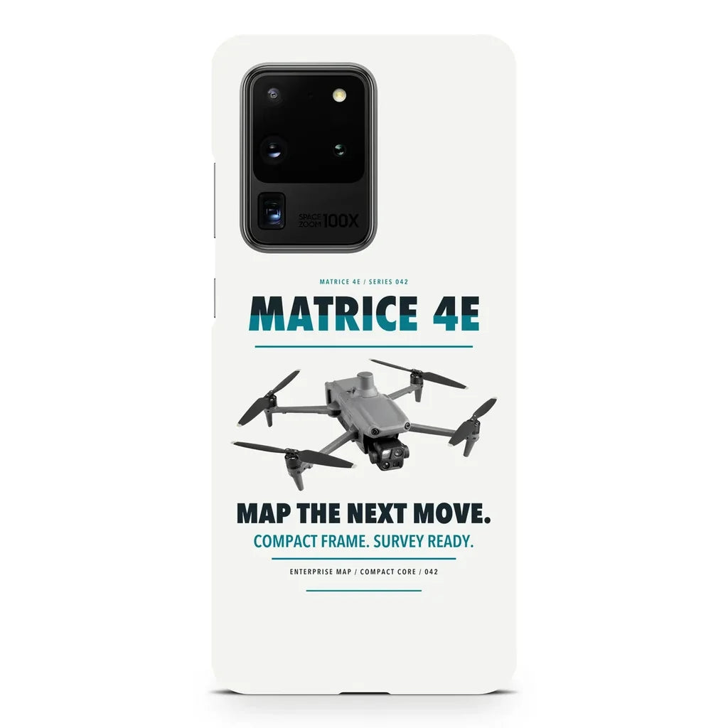 DJI Matrice 4E design on samsung case - white