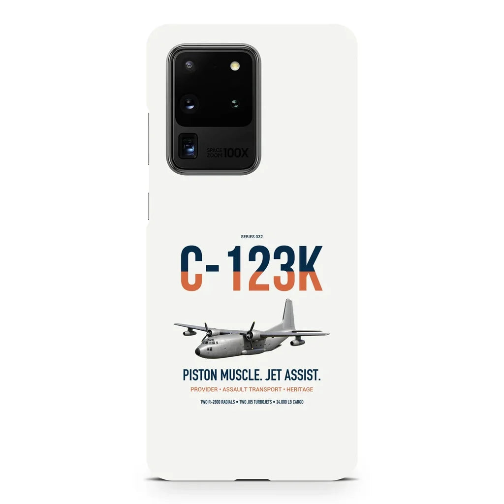 C-123K Provider design on samsung case - white