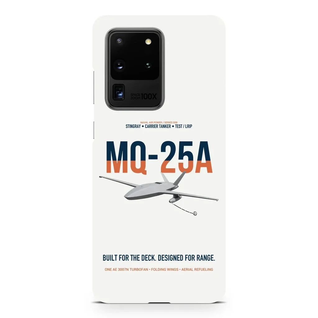 MQ-25A STINGRAY design on samsung case - white