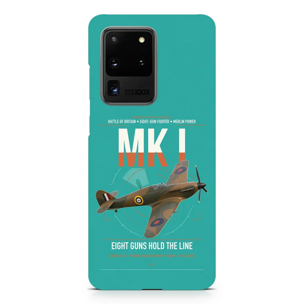 Hawker Hurricane Mk I design on samsung case - turquoise