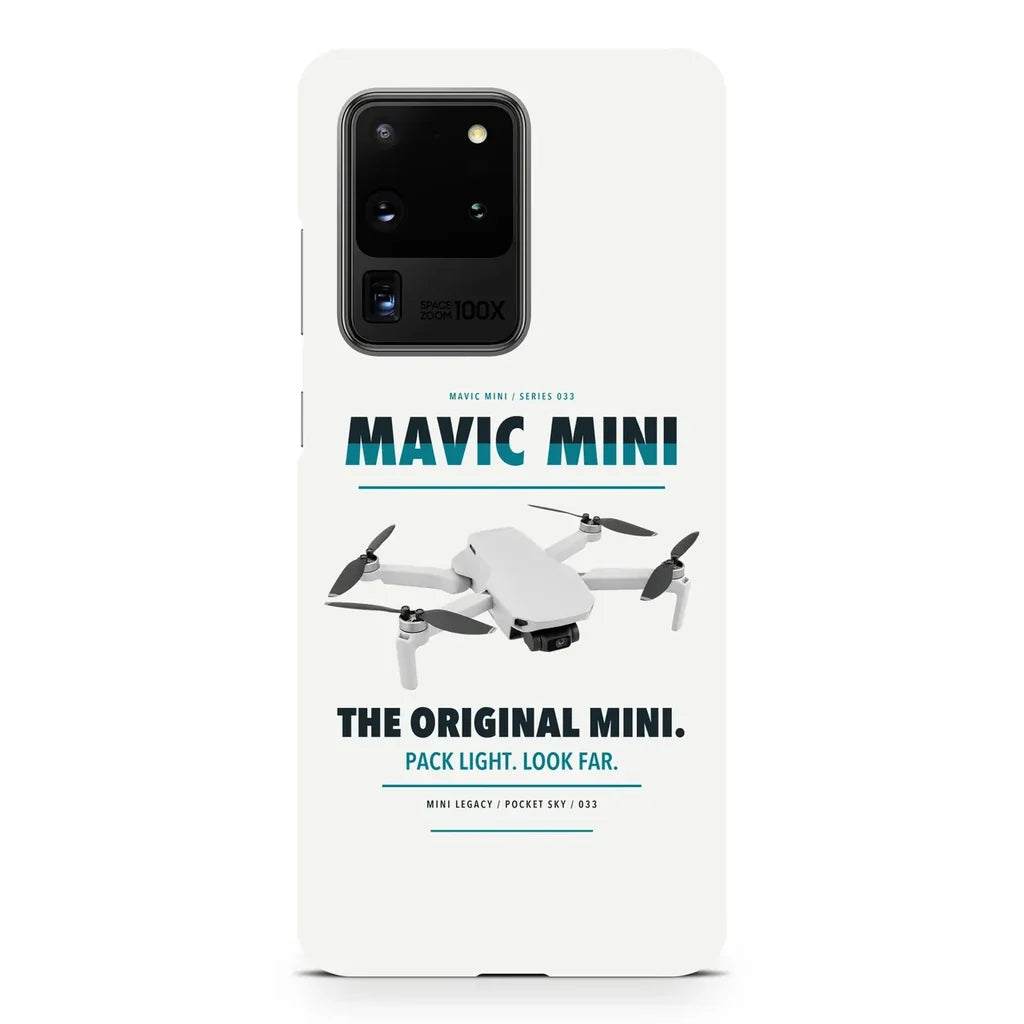DJI Mavic Mini design on samsung case - white