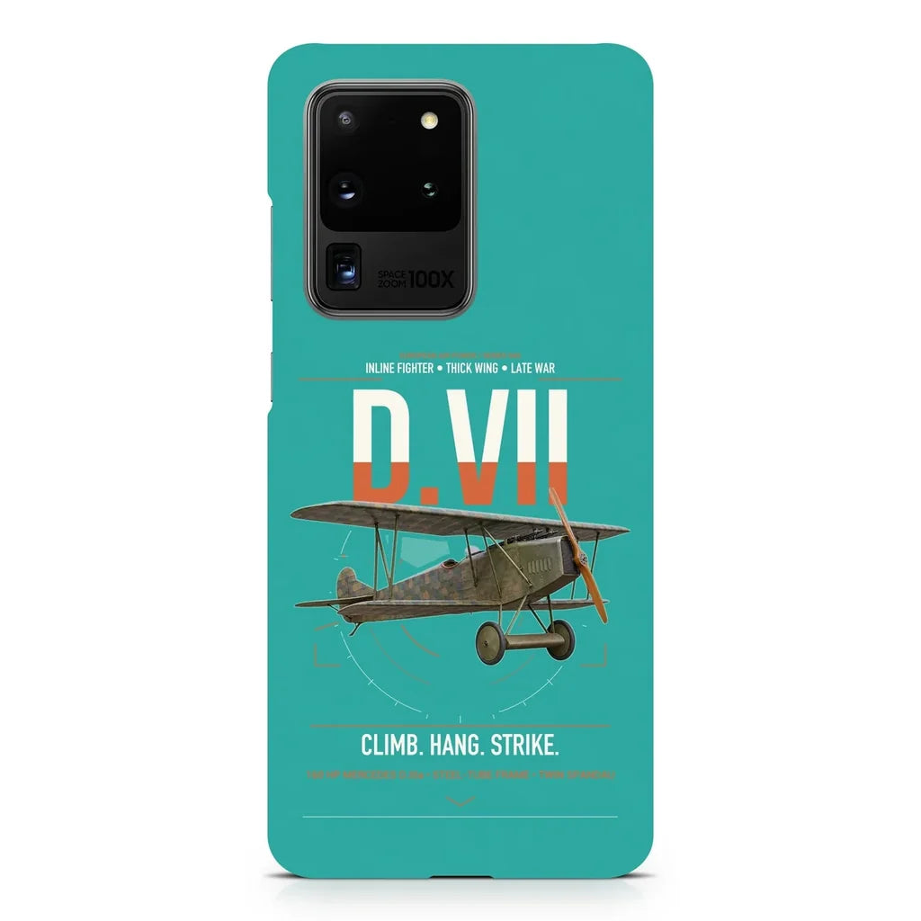 Fokker D.VII design on samsung case - turquoise