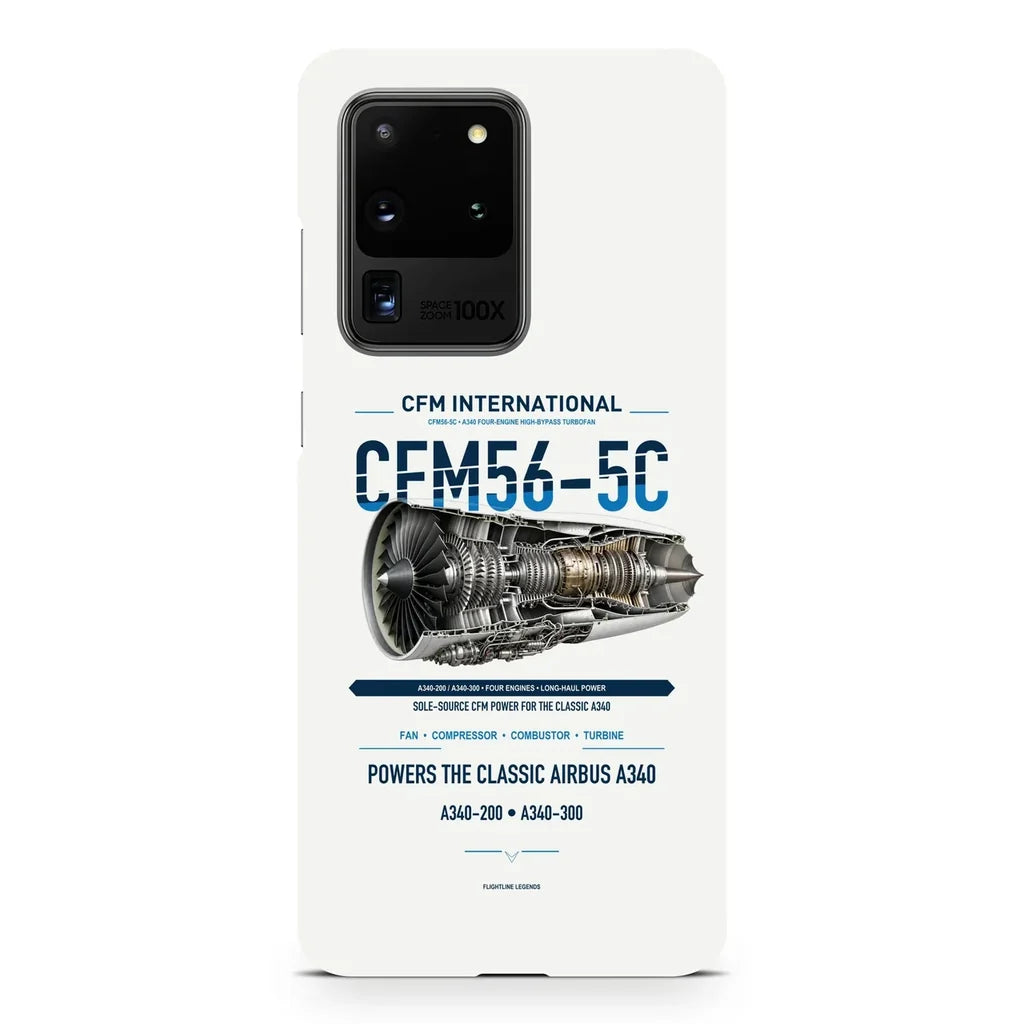 CFM56-5C design on samsung case - white