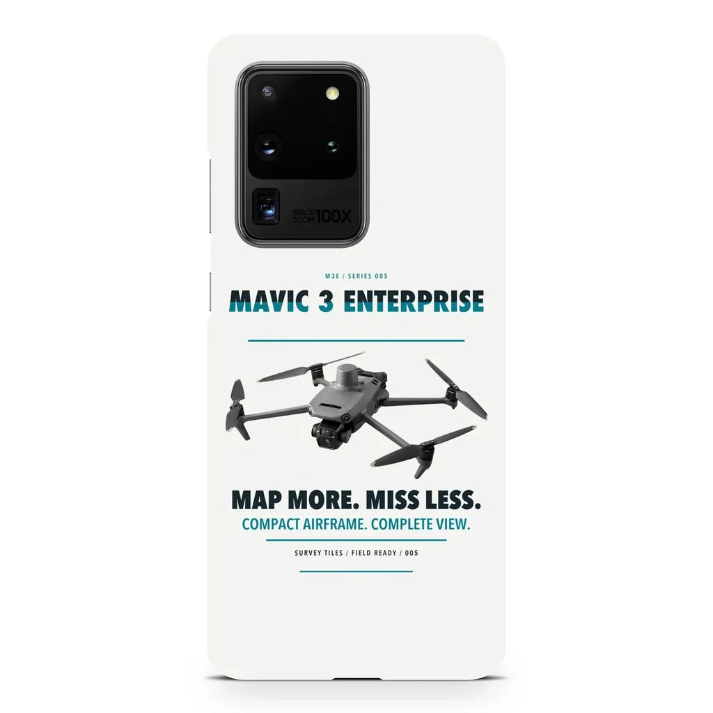 DJI Mavic 3 Enterprise design on samsung case - white