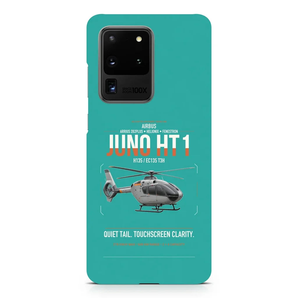 Airbus H135 Juno HT1 design on samsung case - turquoise