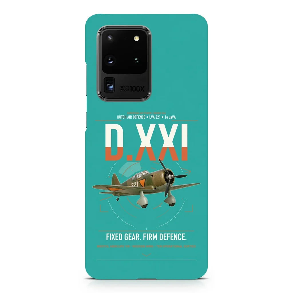 Fokker D.XXI — Dutch LVA aircraft 221 design on samsung case - turquoise