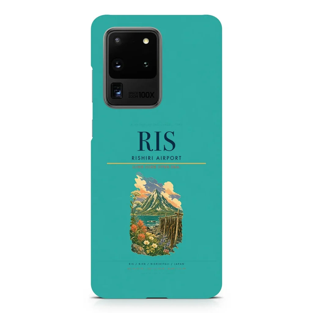 Rishiri Airport RIS design on samsung case - turquoise