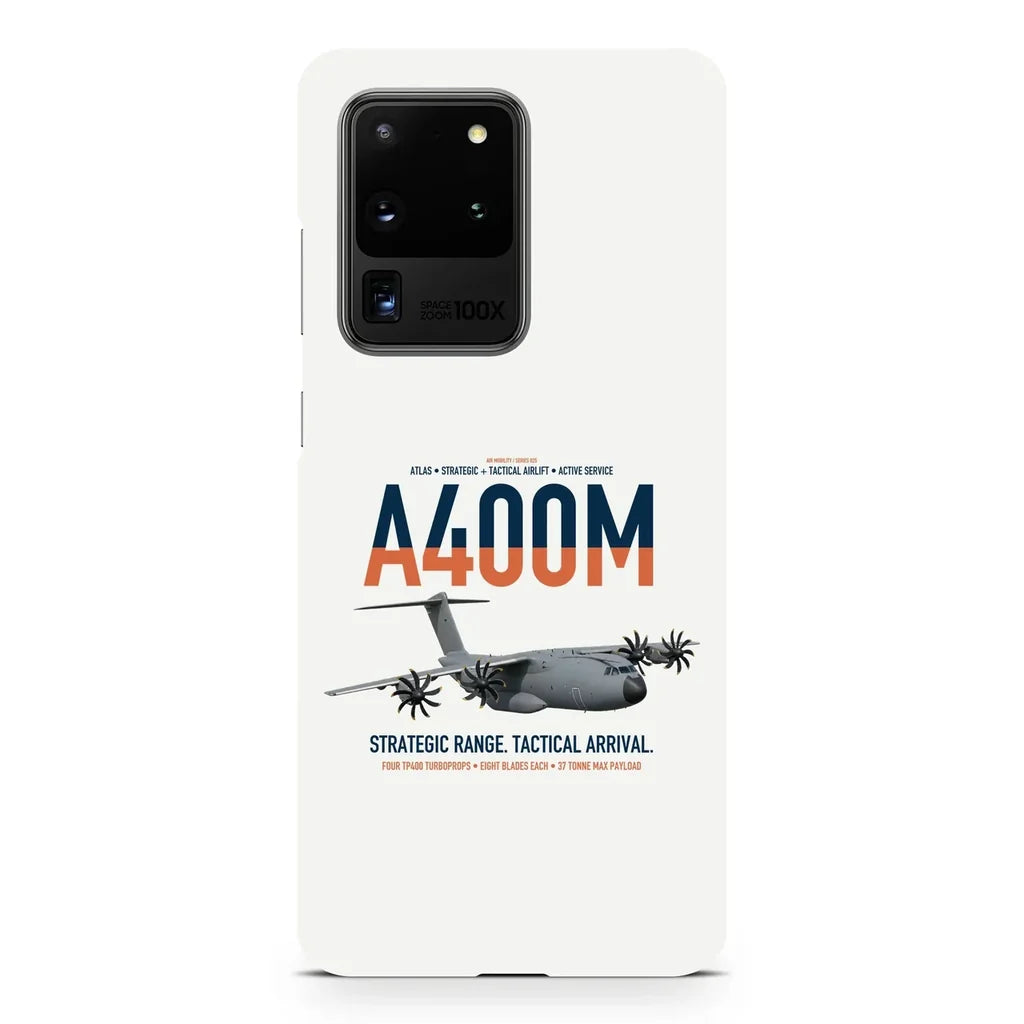Airbus A400M Atlas design on samsung case - white