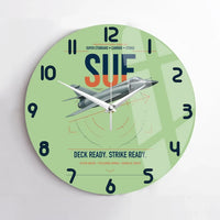 Thumbnail for Dassault Super Étendard design on light green no frame wall clock