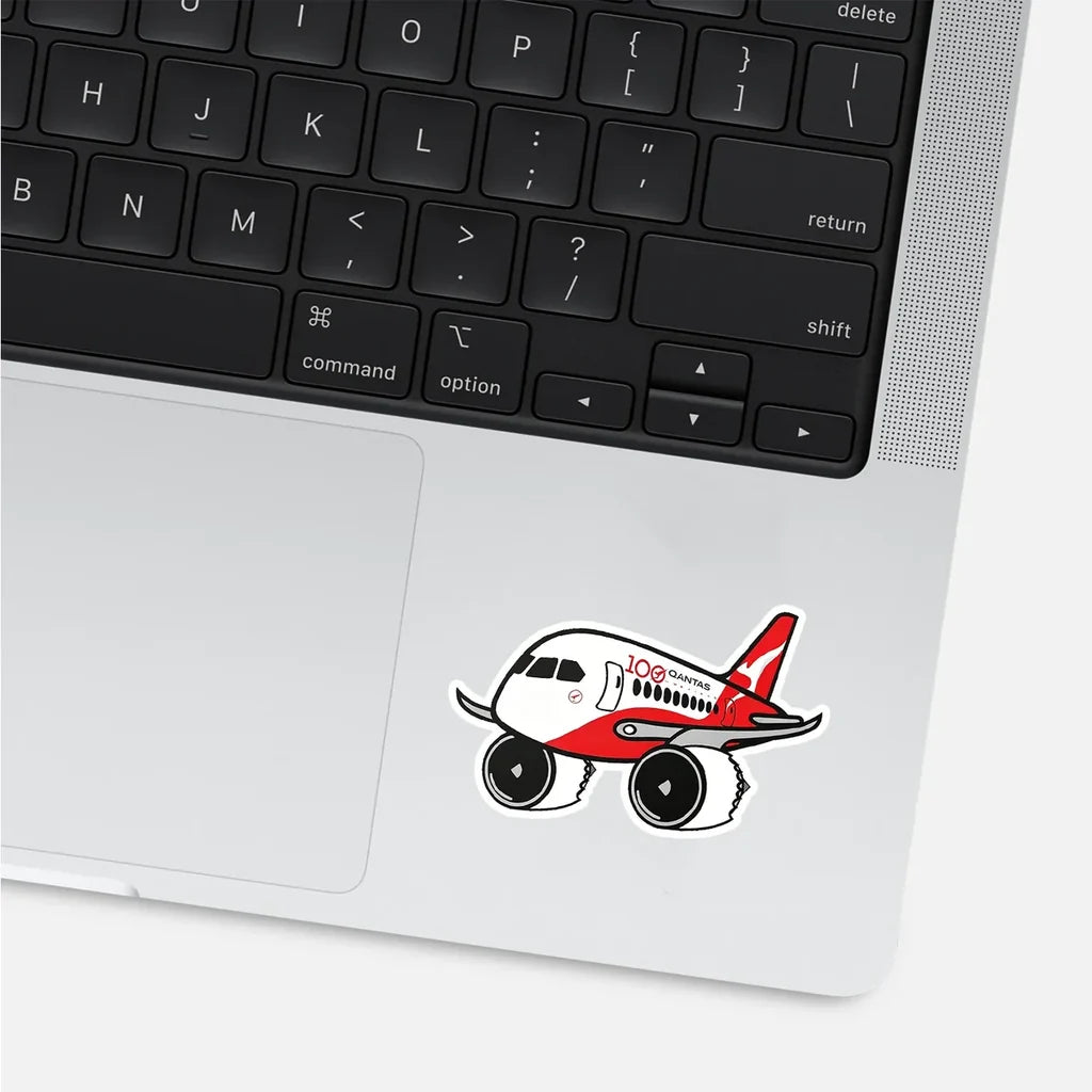 Qantas Boeing 787 100th Year Airplanes sticker