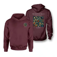 Thumbnail for VINTAGE G4149 - The Midnight Relay - Double-Side Hoodie design on darkred double side