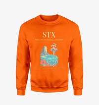 Thumbnail for Henry E. Rohlsen Airport (STX) design on orange sweatshirt
