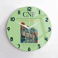 Thumbnail for Tancredo Neves International Airport (CNF) design on light green no frame wall clock