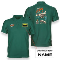 Thumbnail for SIGNAL 616 - How Planes Fly V2 - Double-Side Polo design on green double side polo with custom name badge