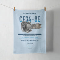 Thumbnail for CF34-8E design on light blue towel