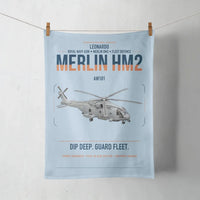 Thumbnail for Leonardo AW101 Merlin HM2 design on light blue towel
