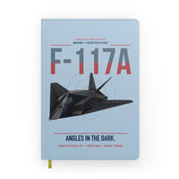 Thumbnail for F-117A Nighthawk design on light blue notebook