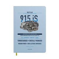 Thumbnail for 915 iS design on light blue notebook