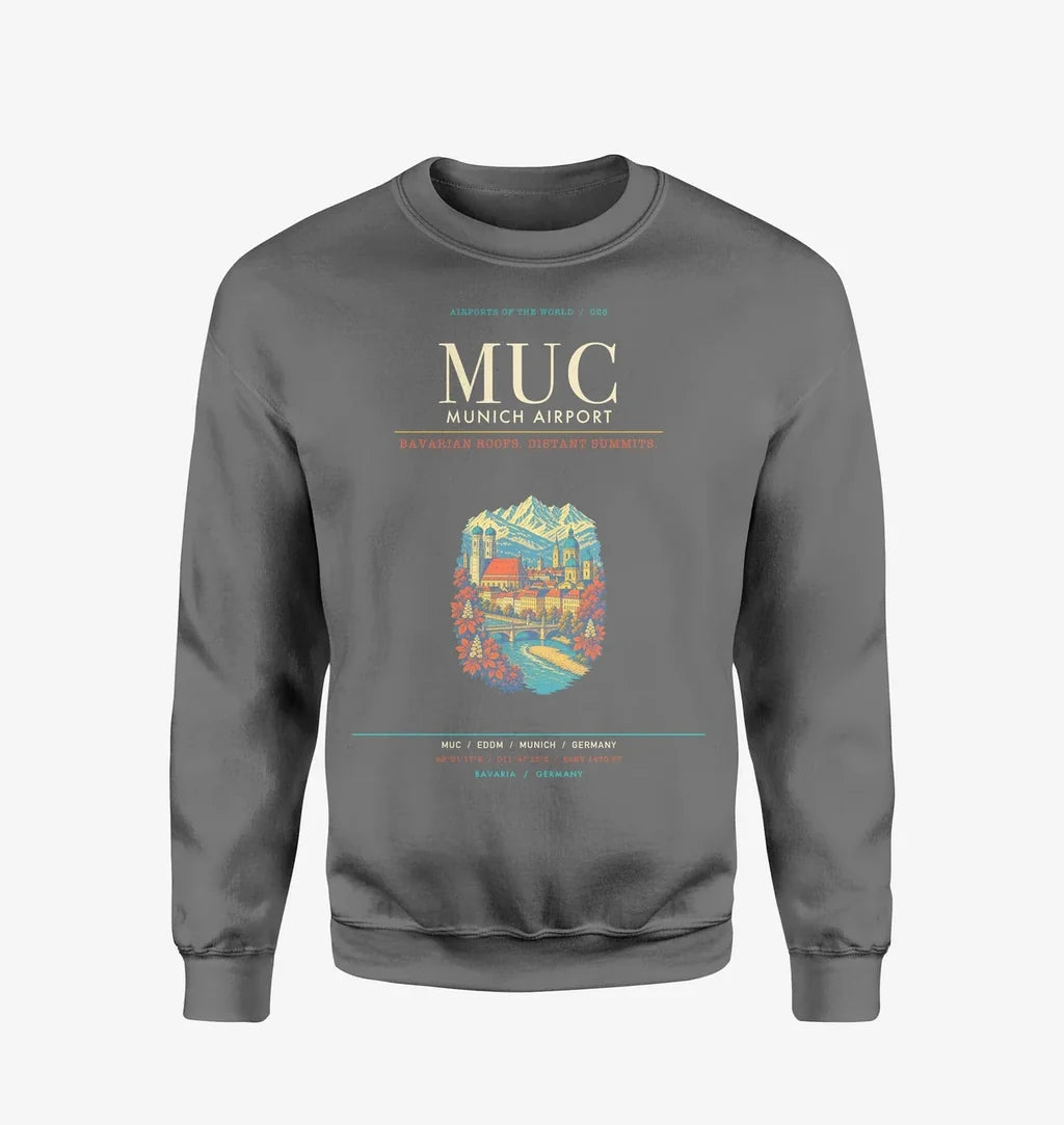 Munich Airport MUC Sweatshirt - Gray