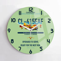 Thumbnail for Canadair CL-415EAF design on light green no frame wall clock
