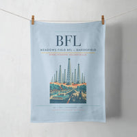 Thumbnail for Meadows Field (BFL) design on light blue towel