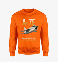 Thumbnail for A-7E Corsair II design on orange sweatshirt