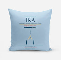 Thumbnail for Tehran Imam Khomeini International Airport (IKA) design on light blue pillow
