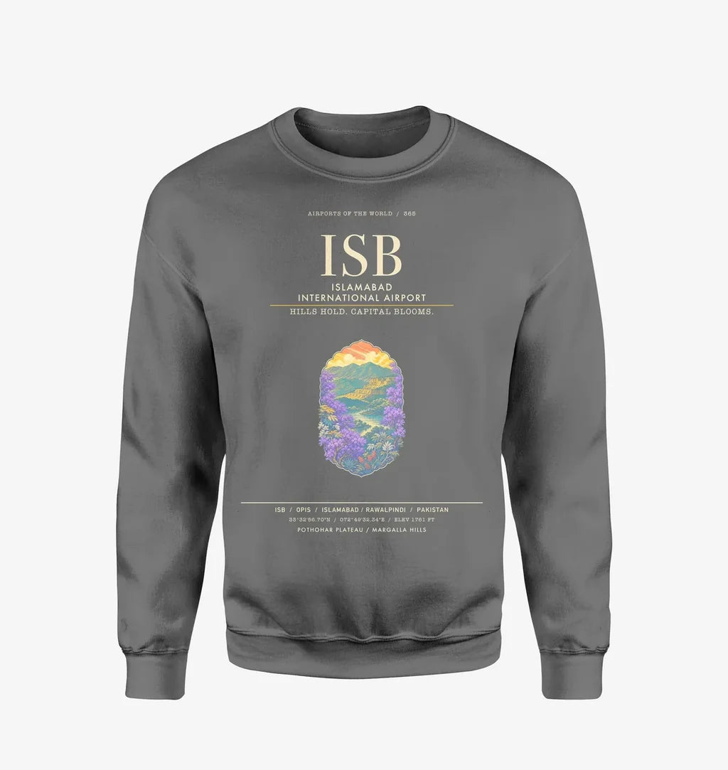 Islamabad International Airport ISB Sweatshirt - Gray