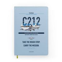 Thumbnail for CASA C-212-400 Aviocar design on light blue notebook