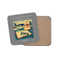 Thumbnail for The Chief Pilot's Logbook - Designed Coasters design on gray 1-piece