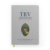 Thumbnail for Thiruvananthapuram International Airport (TRV) design on light gray notebook
