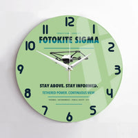 Thumbnail for Fotokite Sigma design on light green no frame wall clock