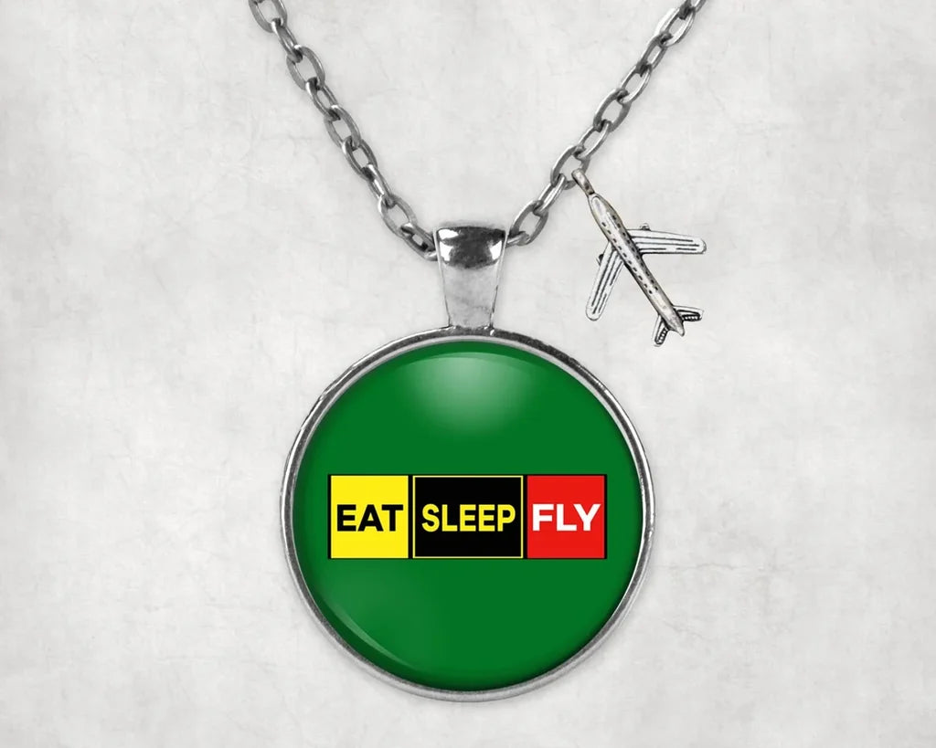 Eat Sleep Fly Necklace - view 5