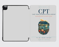 Thumbnail for Cape Town International Airport (CPT) design on light gray ipad tablet case