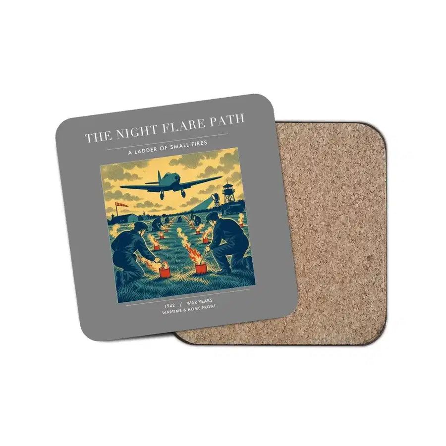 The Night Flare Path - Designed Coasters design on gray 1-piece