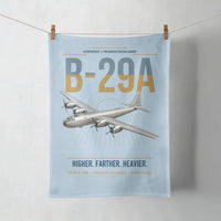 Thumbnail for B-29A Superfortress design on light blue towel