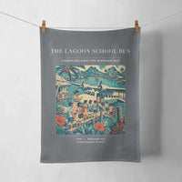 Thumbnail for VINTAGE G4270 - The Lagoon School Bus - Designed Towels design on gray