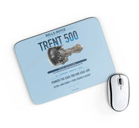 Thumbnail for TRENT 500 design on light blue rectangle mouse pad