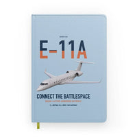 Thumbnail for E-11A BACN design on light blue notebook