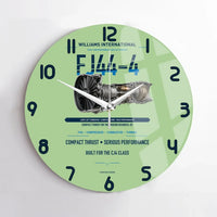 Thumbnail for FJ44-4 design on light green no frame wall clock