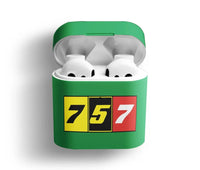 Thumbnail for Flat Colourful 757 AirPods plastic case - Green