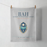 Thumbnail for Bahrain International Airport (BAH) design on light gray towel