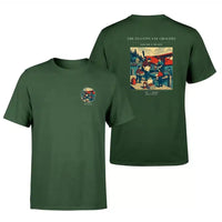 Thumbnail for VINTAGE G4286 - The Floatplane Grocery - Double-Side T-Shirt design on darkgreen double side t shirt