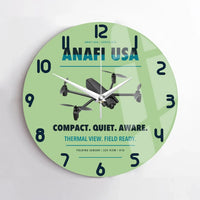Thumbnail for Parrot ANAFI USA design on light green no frame wall clock