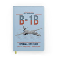 Thumbnail for B-1B Lancer design on light blue notebook